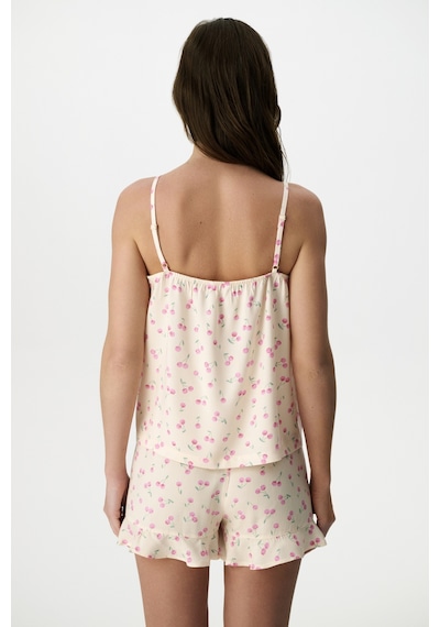 Penti Renkli Cherries Şortlu Pijama Takımı Çok Renkli