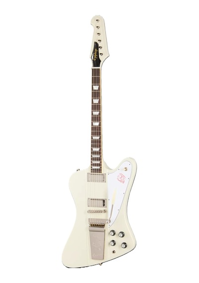 Epiphone 1963 Firebird V Elektro Gitar Polaris White 104080440223