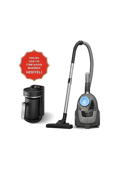 Philips XB2142/10 Toz Torbasız Süpürge + HDA150/161 Türk Kahve Makinesi