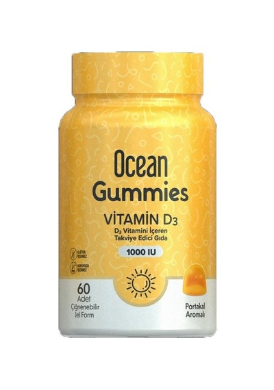Ocean Gummies Vitamin D3 60 Çiğneme Form