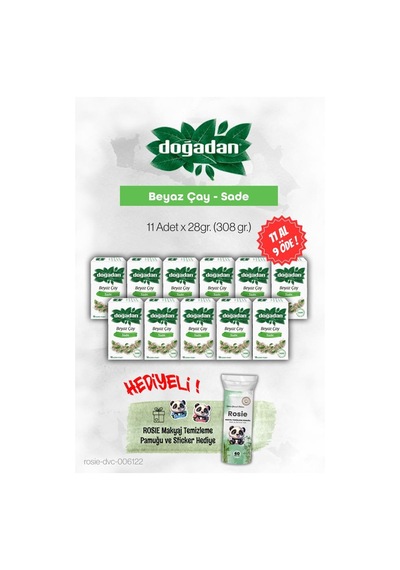 Doğadan Beyaz Çay Sade 28gr 11 Al 9 Öde Ve Rosie