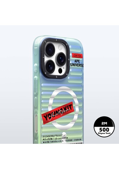 Apple iPhone 16 Pro Max Uyumlu Kılıf Magsafe Şarj Özellikli Youngkit Chameleon Serisi Kapak Kırmızı
