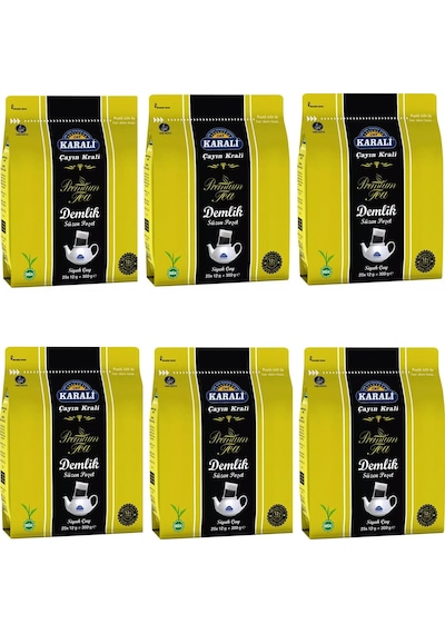Karali Premium Demlik Poşet Siyah Çay 6 x 300 G