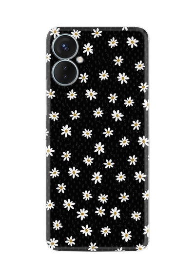 Tecno Spark 9t Kılıf Resimli Desenli Silikon Platinium Series Papatyalar 1866