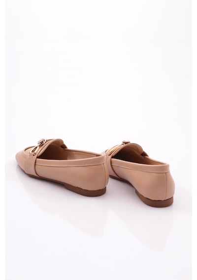 Dgn 5020 Kadin Loafer Ayakkabi 5020-1423-R12632 Ten Rengi