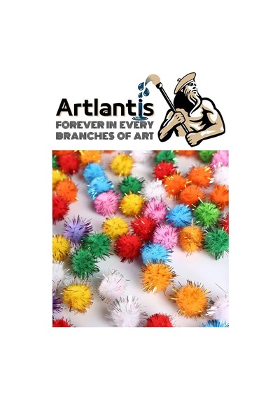 Simli Ponpon 20 Mm 70 Li 1 Paket Karışık Renk Pon Pon 20 Mm Pompom 2 Cm Elişi Etkinliği Anasınıfı Kreş Okul Öncesi Pom Pom