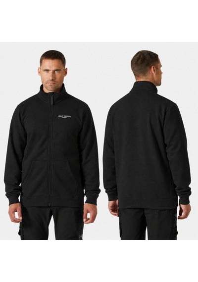 Helly Hansen Klasik Logolu Fermuarlı Sweatshirt siyah