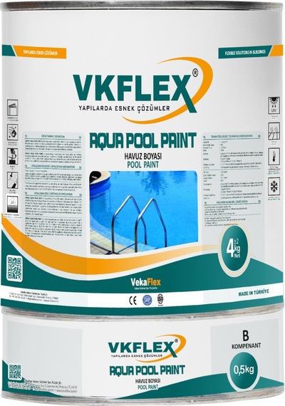 Vkflex Aqua Pool Paınt Havuz Boyası Mavi 4,5 KG Set