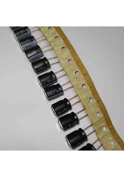 470mf 25v 10x12 Aishi Elko Kondansatör 84 Adet