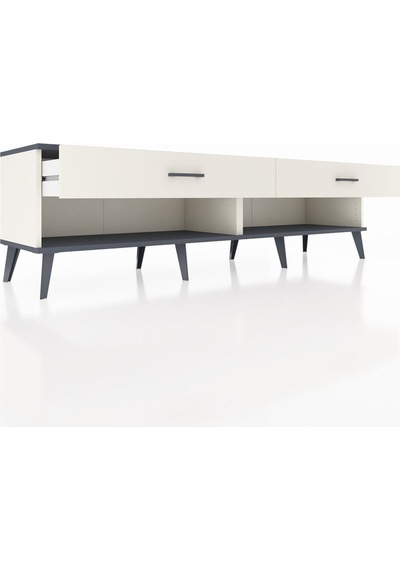 Hyperion Tv Ünitesi 2 Çekmeceli 176x44x51 Aytaşı-antrasit/aytaşı Antrasıt/aytası Hyperion Tv Ünitesi 2 Çekmeceli 176x44x51 Aytaşı-antrasit/aytaşı Antrasıt/aytası