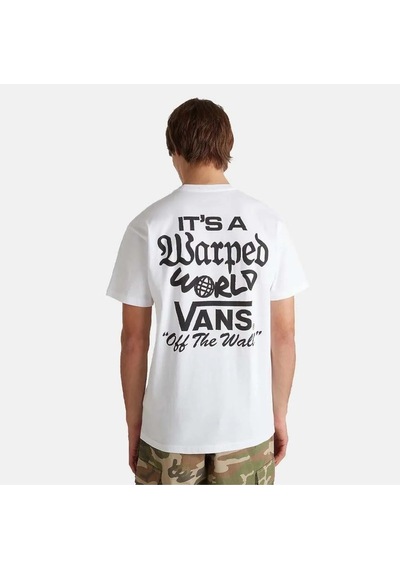 Vans Warped World Ss Erkek Beyaz T-shirt - Vn000m5e Beyaz