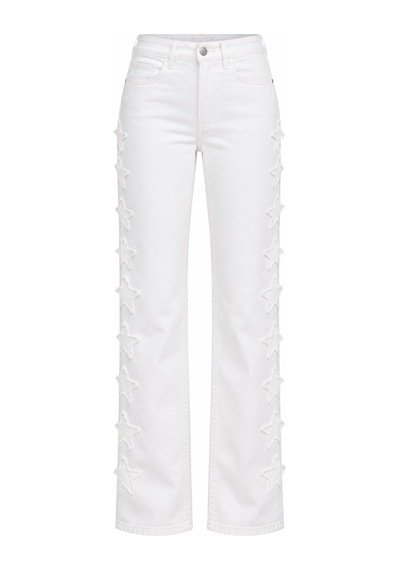 Laluvia Beyaz Yanları Yıldız Detaylı Jean - 2y0960