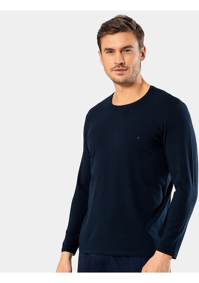 Cacharel Erkek Uzun Kollu T-shirt 1333/lacivert 001