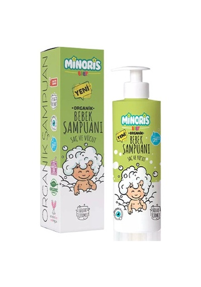 Minoris Baby Organik Bebek Saç ve Vücut Şampuanı 400 ML