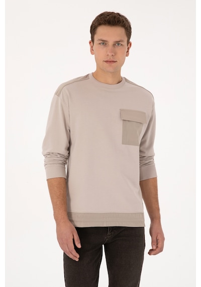 U.s. Polo Assn. Erkek Taş Sweatshirt 50316401-vr049 Tas