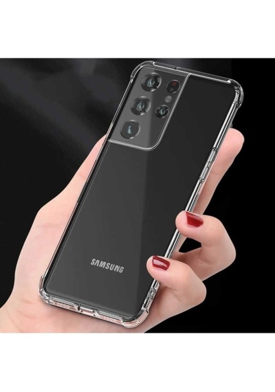 Galaxy S21 Ultra Kılıf Zore Nitro Anti Shock Silikon Renksiz