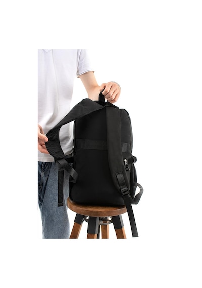 Ventis Unisex Kalemlikli Okul Çantası Lise Ortaokul 2'li Set Sırt Çantası 43 30 Cm Çok Cepli Vnt7-a Siyah