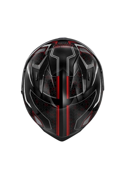 Givi 50.8 Kapalı Motosiklet Kaskı Kırmızı - Siyah - Titanyum