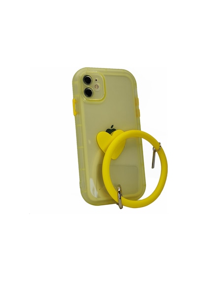 Apple Uyumlu iPhone 11 Nettech Halka Bilekli Seffaf Seri Arka 556740523