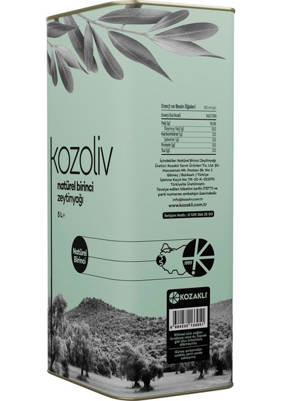 Kozoliv Naturel Birinci Zeytinyağı Teneke 5 L