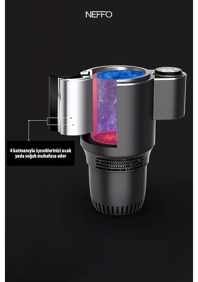 Araç İçin Isıtıcı Soğutucu Bardaklık