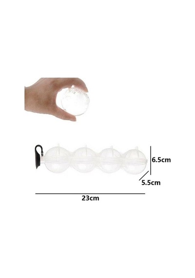 Evmoni Buz Kalıbı 4'lü Küre Buz Topu Evm010180 Plastik Diğer