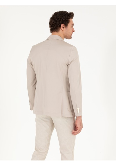 Cacharel Bej Slim Fit Ceket