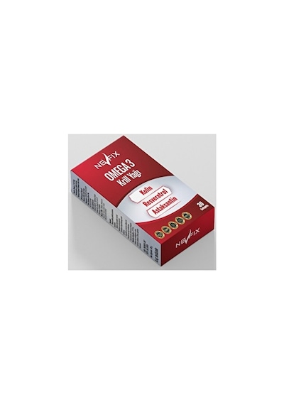 Nevfix Krill Oil Omega3 Kolin Resveratrol Astaksantin 30 Softgel
