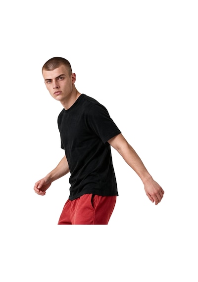 Talek Erkek Siyah Günlük Stil T-shirt 26ke0007-syh