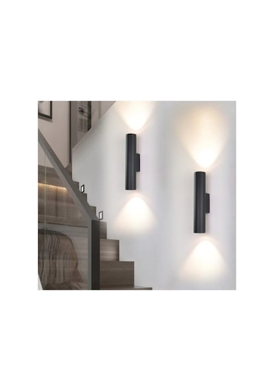 Modern Spor Cift Yönlü Led Aplik Gün Işığı Led Dahildir Siyah