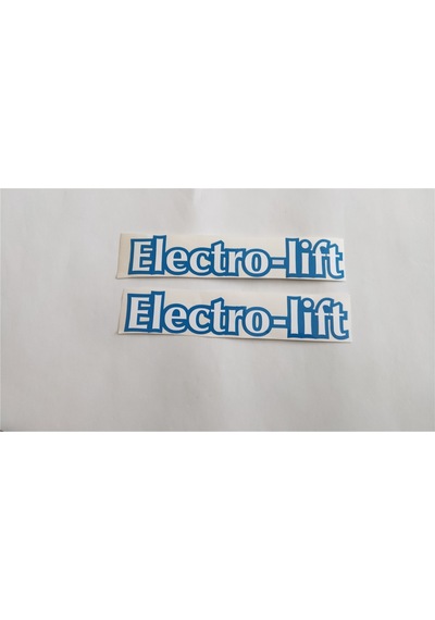 Tümosan Klasik Electro lift Mavi renk Yan Yazı Tanıtım Etiketi Sağ - Sol Takım