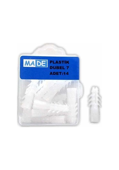 Made Plastik Dubel 7mm 1 Kutu:14 Adet