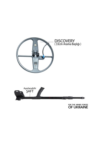 Gauss Md Dedektör Discovery 33cm Başlık + Kulaklık