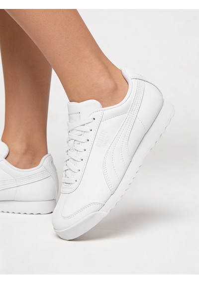 Puma Roma Erkek Spor Ayakkabı Retro Tasarım, Softfoam+ Konforlu Günlük Sneaker Beyaz