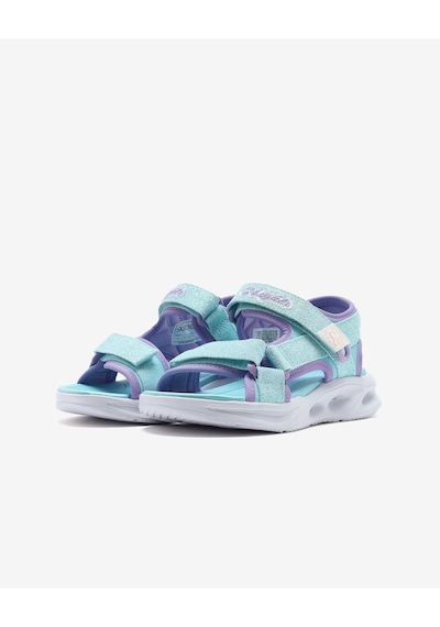 Skechers Sola Glow Sandal Büyük Kız Çocuk Mavi Işıklı Sandalet 303024l Lblv Mavi