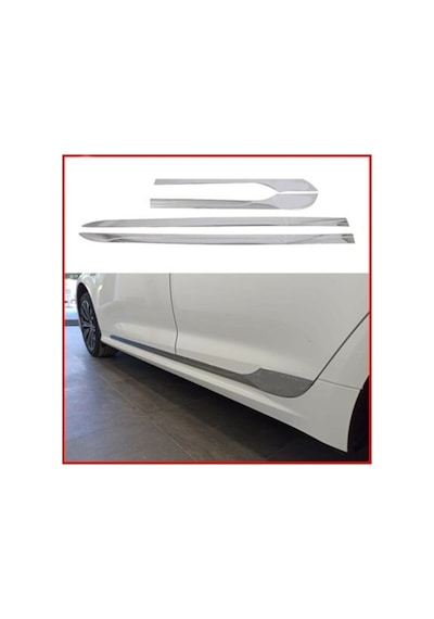 Toyota Corolla Uyumlu Krom Yan Kapı Çıtası 2019-2020-2021 Pas.Çelik 4 Pa