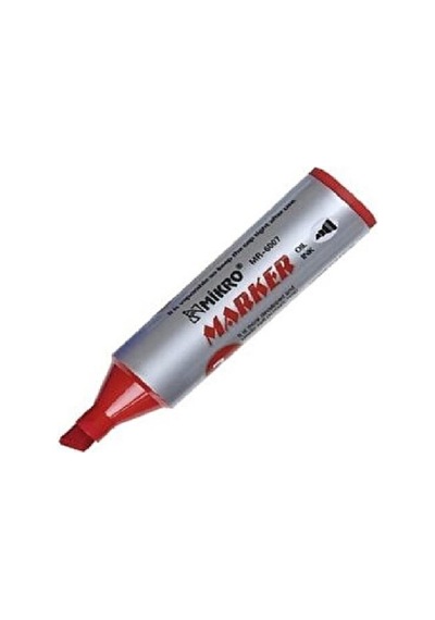 Permanent Markör Marker Kesik Uçlu Koli Kalemi Kırmızı 7 mm Mr-60