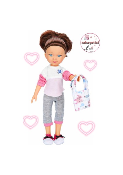 Büyük Boy Et Bebek 35cm Mina Kolej Bebek Gerçekçi Aksesuarlı Model Bebek 35cm