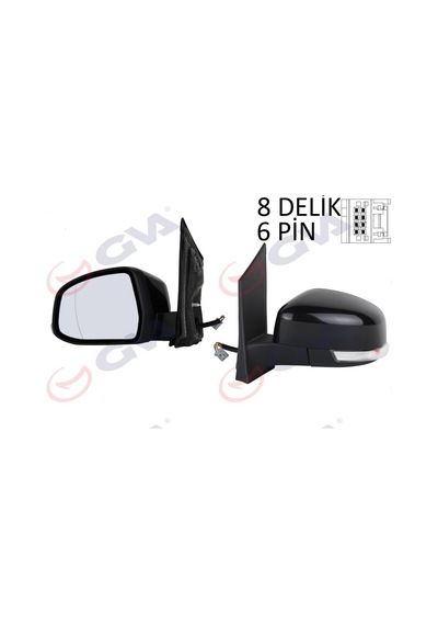 Dış Dikiz Aynası Elektriklı Isıtmalı Sol Sınyallı Focus 08 Vm-6304eha