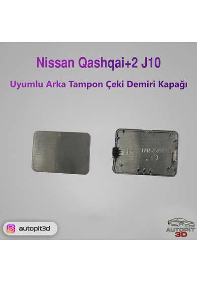 Nissan Qashqai+2 J10 Uyumlu Arka Tampon Çeki Demiri Kapağı