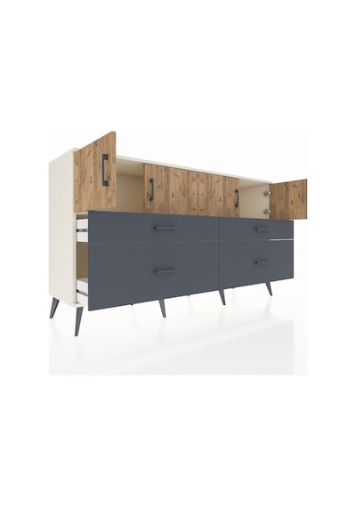 Hyperion Konsol 2 Raflı 4 Çekmeceli 4 Kapaklı 176x44x99 Aytaşı-ça Aytaşı-çam/antrasit Hyperion Konsol 2 Raflı 4 Çekmeceli 4 Kapaklı 176x44x99 Aytaşı-ça Aytaşı-çam/antrasit