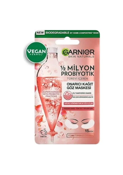 Garnier 1/2 Milyon Probiyotik Türevi İçeren Onarıcı Kağıt Göz Maskesi