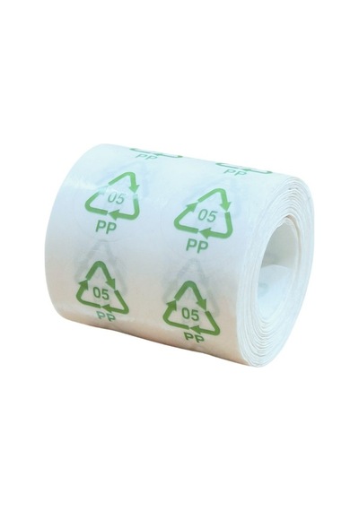 Örenler Plastik 20 Çap Geri Dönüşüm Etiketi 1.000'li Rulo Pp 05 Yeşil Tek