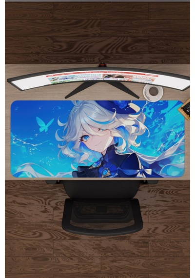 Furina Genshin Impact Anime Gacha V4 - 90x40 Xxl Gaming Mouse Pad Fare Altlığı