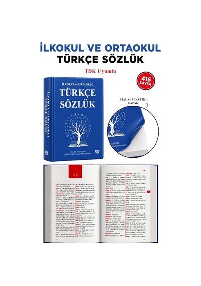 İlkokul Ve Ortaokul Türkçe Sözlük Biala Plastik Kapak
