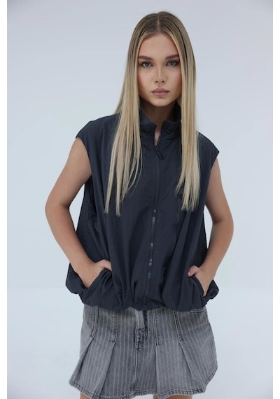 Defymoda Paraşüt Yelek - Antrasit Antrasit