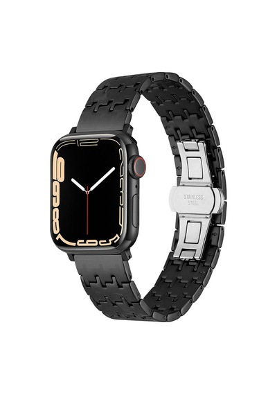 Watch Ultra 49mm Uyumlu Krd-86 Metal Brt Kordon Rose Gold