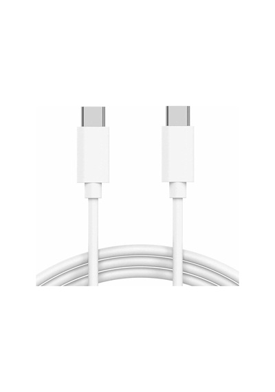 Apple İphone 15 Pro Max İçin Type-c - Type-c Kablo Beyaz İphone 15 Pro Max İle Uyumlu Kablo - Beyaz