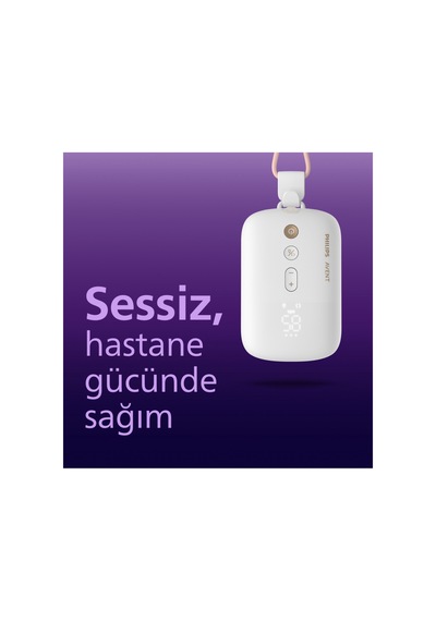 Eller Serbest Şarjlı Tekli Elektrikli Göğüs Pompası, Hastane Gücünde, Sessiz Sağım, Scf531/11