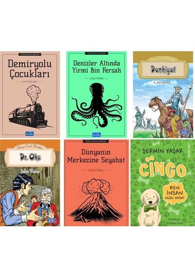 Demir Yolu Çocukları ,dr.oks , Donkişot Ve Şermin Yaşar Cingo 6 Kitap Set
